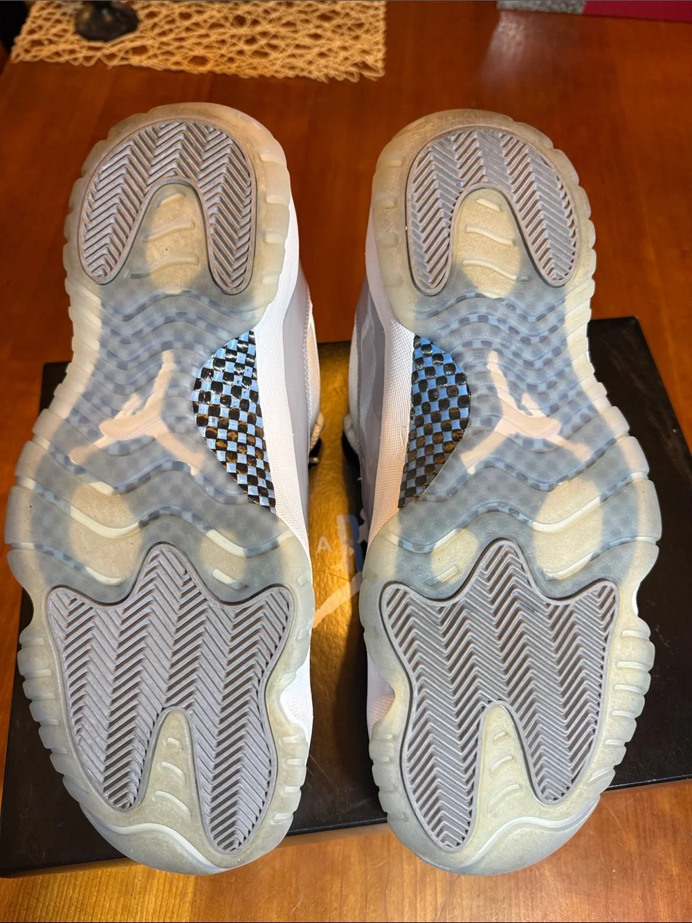 Air Jordan 11 Retro Cement Grey Low-Top Sneakers EUC